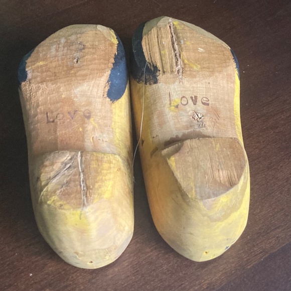 Vintage/Antique Wooden Carved Shoes, Belgium 1944 - Picture 4 of 11